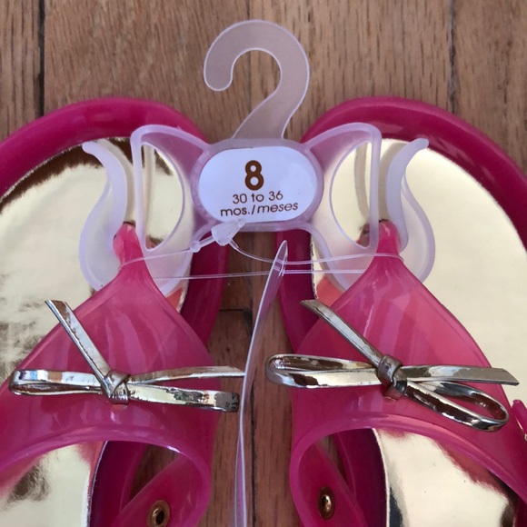 Toddler Hot Pink Jelly Sandal - Picture 3 of 3